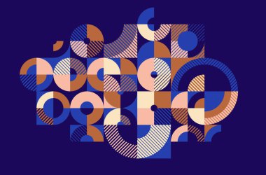 Karanlık, modüler seramik kaplama seramik renkli etnik motif grafik tasarım kompozisyonu üzerine soyut geometrik arkaplan, yerli Amerikan Aztek süsleme sanatı.