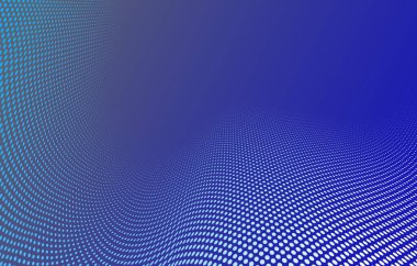 Kaybolan noktalar vektör soyut arkaplan koyu mavi minimal stil ve metin için yer, teknoloji tema yarım ton hareket eğrisi, üç boyutlu perspektif.