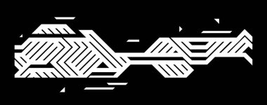 Soyut vektör arkaplanı, labirent geometrik duvar kağıdı dinamik sanat, sanatsal model kompozisyonu, yaratıcı labirent soyutlaması gibi görünür..