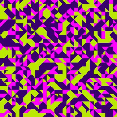 Mozaik pürüzsüz arkaplan, vektör kaotik soyut geometrik fayans arkaplan, iç tasarım ögesi veya duvar kağıdı, ambalaj kağıdı veya web tasarımı.