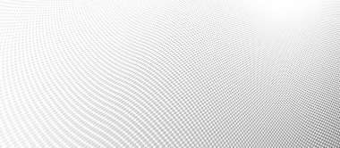 3 boyutlu perspektif vektörü soyut arka plandaki gri noktalar, noktalı desenli havalı tasarım, bilim teknolojisinin dalga akışı veya reklamlar için ticari boş şablon.