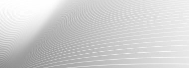 Üç boyutlu perspektif vektörü soyut arkaplan, dinamik doğrusal minimal tasarım, boyutsal ve hareketli dalgalı gri çizgiler.