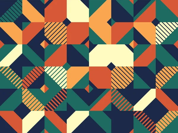 Fondo Abstracto Vector Sin Costuras Patrón Sin Costuras Geométricas Azulejos — Vector de stock