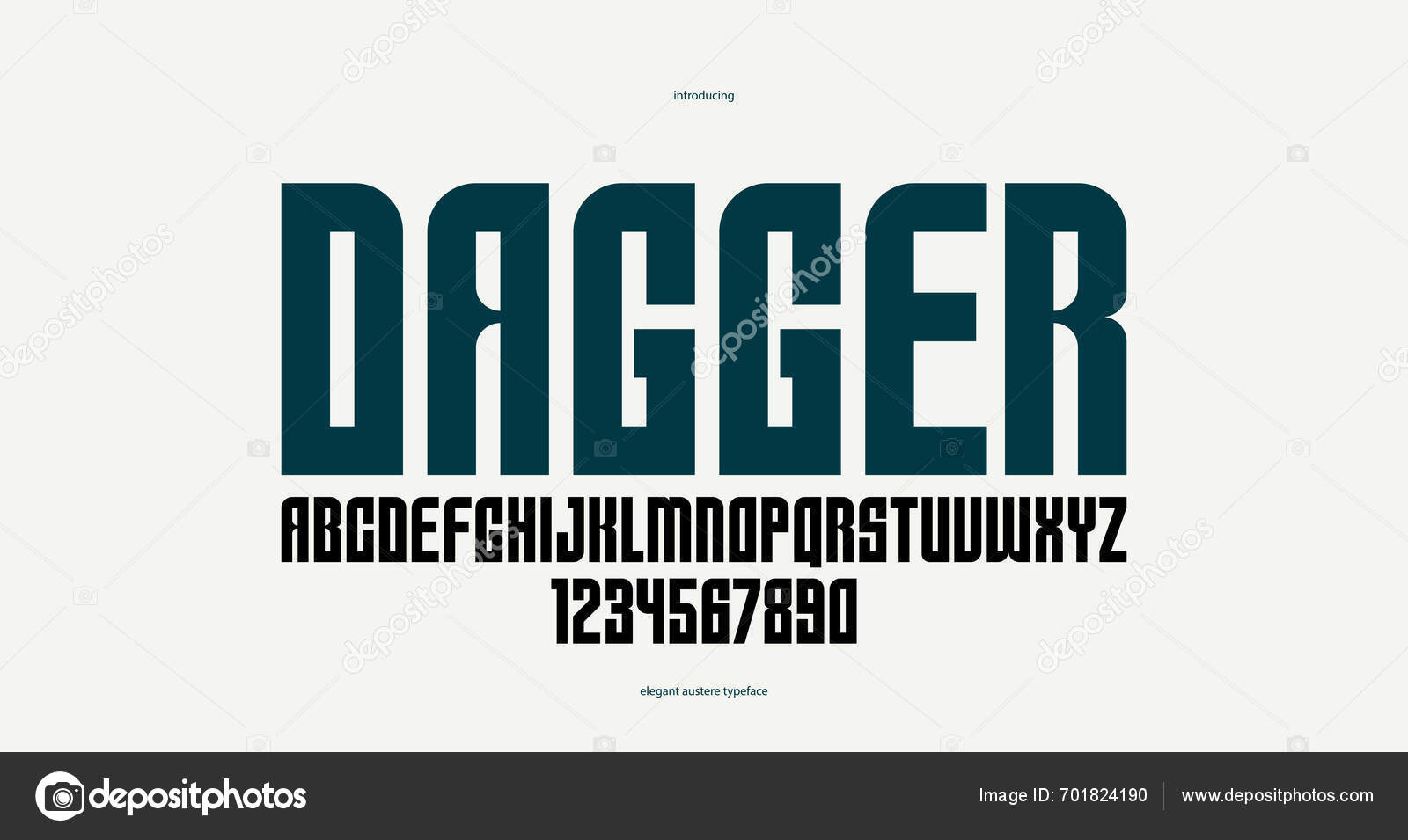 Bold Simple Sans Serif Display Font Logos Headers Slogans Vector Stock ...