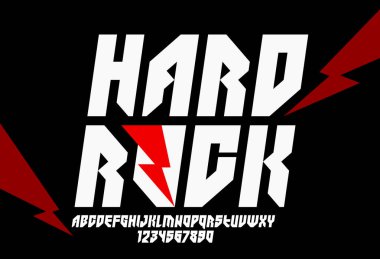 Logolar ve amblemler için kentsel italik devasa geometrik yazı tipi, asgari güçlü vektör yazı tipi, yuvarlak elemanları olmayan tipografi, sadece köşeler ve düz çizgiler geometri.