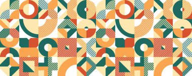 Kusursuz vektör soyut arkaplan, geometrik dikişsiz desen, sonsuz duvar kâğıdı ve geometrik şekilli yapı etnik renkler..