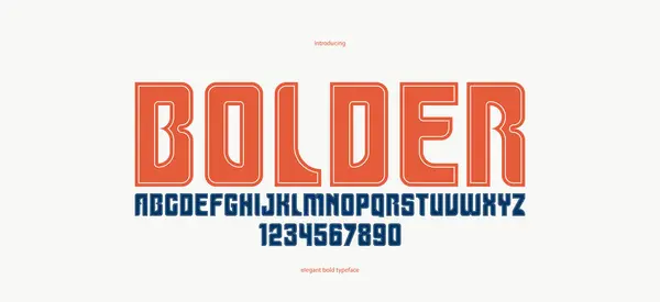 Bold Proste Bez Czcionki Serif Wyświetlanie Logo Nagłówków Lub Sloganów — Wektor stockowy
