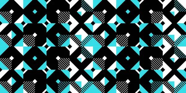 Nahtlose Vektor Abstrakten Hintergrund Blauer Farbe Geometrische Nahtlose Muster Fliesen — Stockvektor