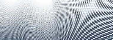 3 boyutlu perspektif vektörü soyut arkaplan, tek renkli desen havalı tasarım, bilim teknolojisinin dalga akışı veya reklamlar için iş içi boş şablon.