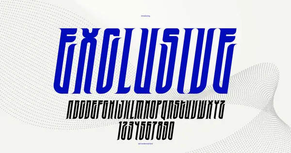 Luksusowa Elegancka Czcionka Wektorowa Logo Emblematy Nowoczesne Litery Typografia Alfabet — Wektor stockowy