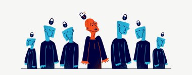 Matris zihin kontrolü ve totaliter toplum ve devlet ve bir kişi kontrol, psikolojik ve sosyal kültürel matris ve özgürleşme ve konformist olmayan.