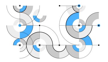 Teknoloji mühendisliği tasarım biçimi, dijital sistem duvar kağıdı, teknoloji mekanizması dinamik çizimi gibi soyut vektör geometrik arkaplanı.