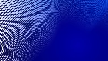 Noktalı vektör soyut arkaplan, perspektif akışında koyu mavi noktalar, multimedya bilgi teması, büyük veri teknolojisi resmi, havalı arkaplan.