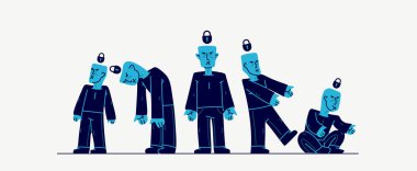 Sosyal zombiler vektör kavramı, matris ve zihin kontrolü, psikolojik diktatörlük ve totaliter toplum ve devlet, tiranlık ve kısıtlamalar, bireyselliği öldürme.