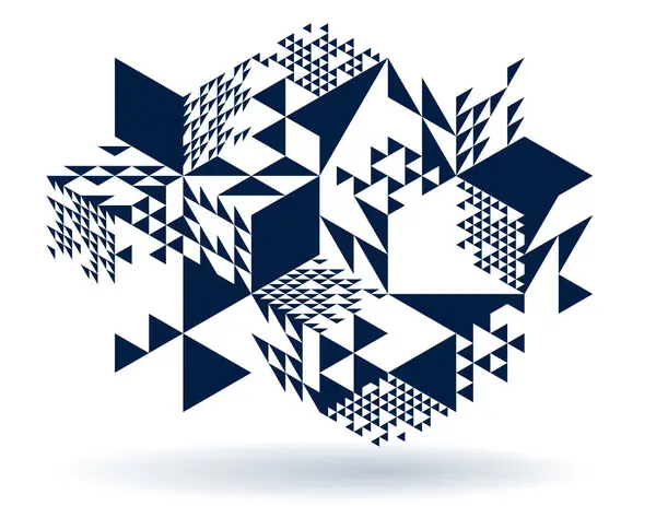 Vetor Abstrato Fundo Geométrico Criado Com Cubos Formas Perspectiva Isométrica Ilustração De Stock