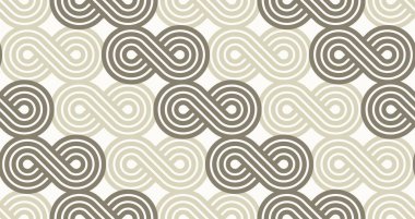 Örtülü geometrik dikişsiz model vektör tasarımı, modaya uygun retro tarzı minimal ızgara döşemesi, net doğrusal sanat.