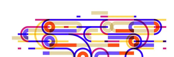 Geometryczne Tło Kółkami Liniami Sztuka Wektorowa Abstrakcyjna Kompozycja Plan Techniczny Ilustracja Stockowa