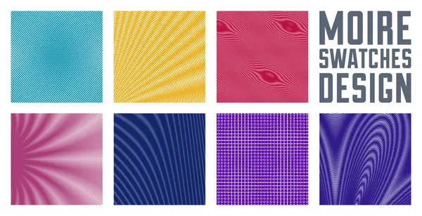 線形モアレによる抽象ベクトル背景 超現実的なテクスチャ 音と音楽の波のテーマ 色グリッドの抽象化 ストックイラスト
