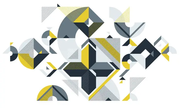 Abstrakcyjne Geometryczne Tło Wektorowe Kompozycja Tapety Artystycznej Sztuka Abstrakcyjna Stylu Ilustracje Stockowe bez tantiem
