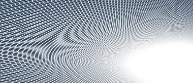 3 boyutlu perspektif vektörü soyut arkaplan, tek renkli desen havalı tasarım, bilim teknolojisinin dalga akışı veya reklamlar için iş içi boş şablon.