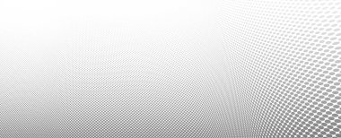 3 boyutlu perspektif vektörü soyut arka plandaki gri noktalar, noktalı desenli havalı tasarım, bilim teknolojisinin dalga akışı veya reklamlar için ticari boş şablon.