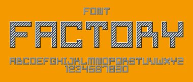 Minimum geometrik siber punk yazı tipi, geometri minimalist kare tarzı vektör yazı tipi, gelecekteki teknoloji basit şehir Neonoire tipografisi, alfabe harfleri ve piksel biçimi.