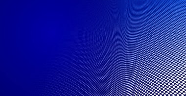 Noktalı vektör soyut arkaplan, perspektif akışında koyu mavi noktalar, multimedya bilgi teması, büyük veri teknolojisi resmi, havalı arkaplan.