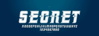 Amblem ve logolar için mistik vintage yazı tipi, alfabe harfleri ve manşetler ve markalar için sayı tipografisi, antik tarzda sihirli lüks yazım hatası, italik versiyonu.