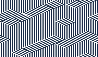 Küpsüz desen, soyut 3D optik arkaplan, garip izometrik doğrusal çokgen sonsuz duvar kağıdı, sürreal efekt siyah ve beyaz kiremit deseni.