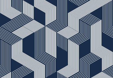 3D küp pürüzsüz arkaplan, bloklu soyut döşeme kalıbı, kübik optik inşaat duvar kağıdı, sürreal op sanat yüzey soyutlaması.