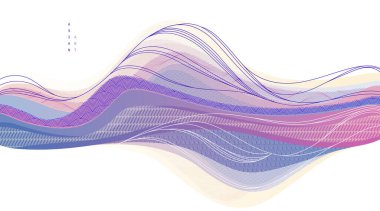 Soyut oryantal Japon sanat vektörü arka planı, geleneksel tarz tasarımı, dalgalı şekiller ve dağlık arazi, deniz hatları gibi akışkan..