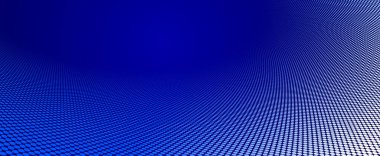 Noktalı vektör soyut arkaplan, perspektif akışında koyu mavi noktalar, multimedya bilgi teması, büyük veri teknolojisi resmi, havalı arkaplan.