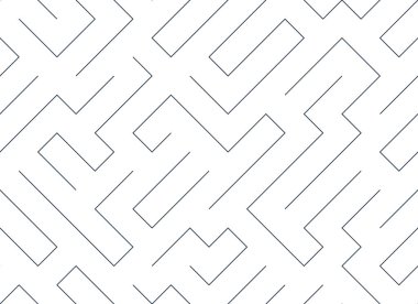 Labirent geometrik desensiz vektör, mantık labirentinin vektör soyut arka planı, dikdörtgen çizgiler geometrik sonsuz duvar kağıdı tasarımı.