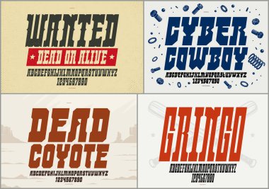 Uzun geometrik vektör yazı tipleri seti, kalın ve yoğun alfabe yazı tipleri, güçlü ve ağır yazı tipi koleksiyonu, logo oluşturma için kullanışlı, kentsel harfler.