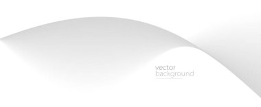 Eğimli vektör soyut arkaplan, açık gri tasarım eğrisi enerji hareketi, rahatlatıcı görüntü veya teknoloji ile dalgalı şekil akışı.