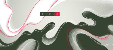 Mikroskobik görünüm vektör soyut arkaplan gibi, hareket halinde kıvrımlı çizgiler soyut duvar kağıdı, sıvı çizgiler ve dokular dinamik eğriler, yaşam formu mikroorganizması.