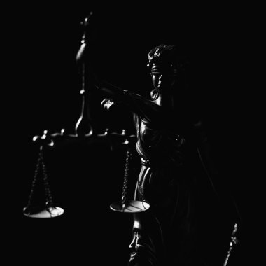 Masumiyet ve saflık tanrıçası Astrea 'nın (Astrea, Astria) silueti.. 