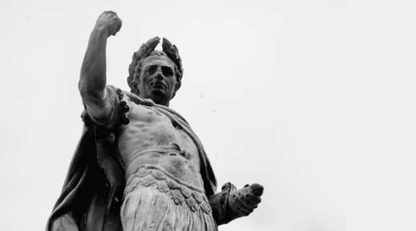 Statue Antique Dictateur Romain Impérateur Espace Copie Pour Texte Conception — Photo