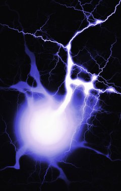 Elektrik görsel efekti. Elektrik, eknoloji, reen nergy atomik enerji önlemi. 