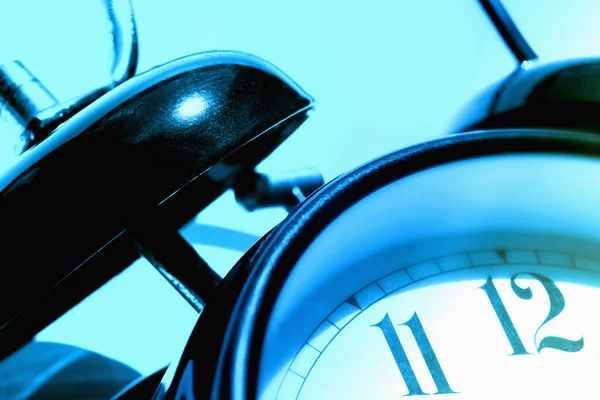 Close Image Alarm Clock Wake Time Selective Focus — Stock Photo, Image