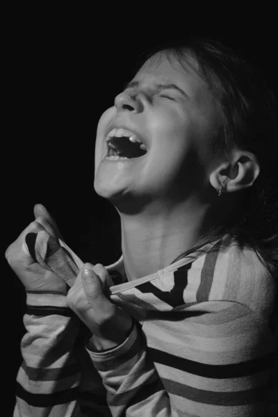Gyermekkor Elvesztése Fájdalom Mentális Egészség Stressz Depresszió Pánikrohamok Szorongás Gyermekeknél — Stock Fotó