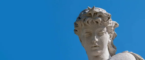 Close Deusa Olímpica Amor Mitologia Antiga Afrodite Vênus Fragmento Estátua — Fotografia de Stock