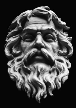 Tanrım, Zeus. Tanrıların kralı ve Olimpos Dağı 'nın hükümdarı, gökyüzü ve gök gürültüsü tanrısı. Dikey resim.