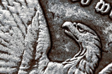 Amerikan Doları 'nın makro görüntüsü. Seçici odak.