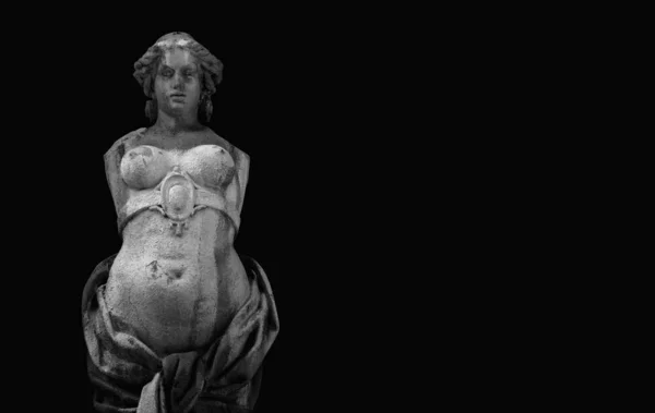 그리스 신화에서 사랑의 아프로디테 에서의 비너스 배경에 동상의 조각이다 — 스톡 사진