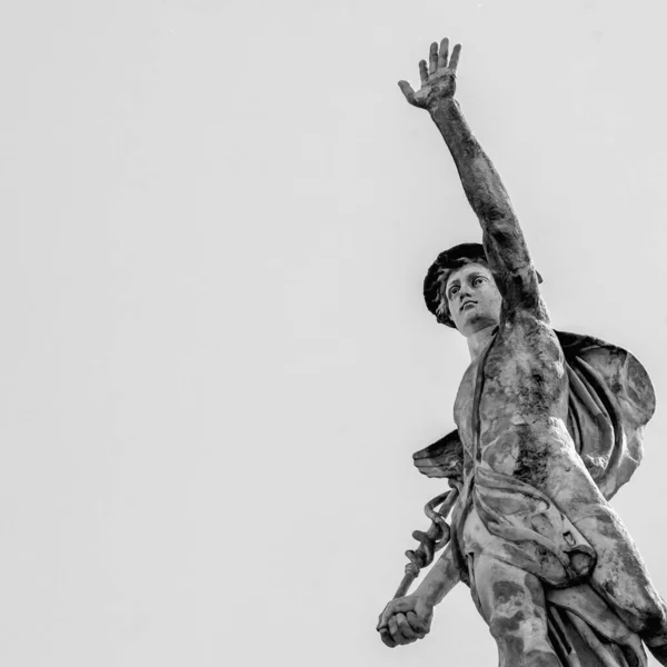 Forntida Staty Antika Gud Handel Affärer Köpmän Och Resenärer Hermes — Stockfoto