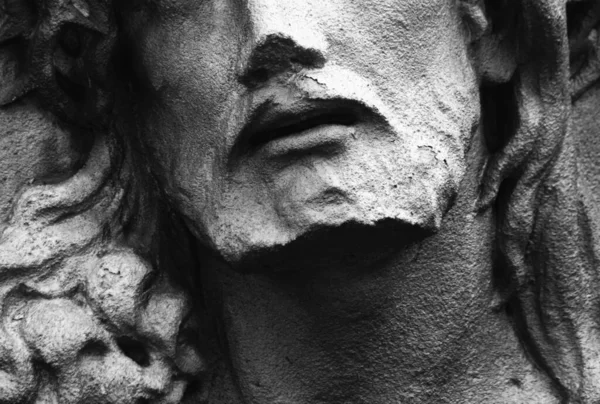 Frammento Antica Statua Gesù Cristo — Foto Stock