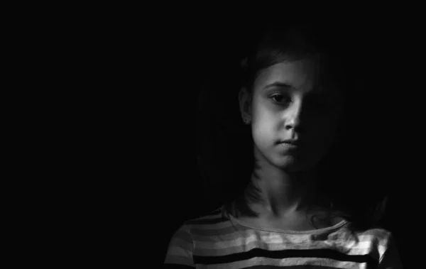 Imagen Conceptual Lesiones Psicológicas Ansiedades Miedos Los Niños Pérdida Infancia — Foto de Stock