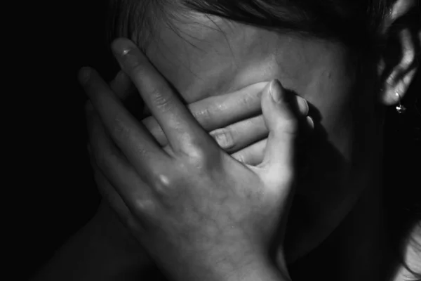 Cedera Psikologis Kegelisahan Dan Ketakutan Anak Anak Kehilangan Konsep Masa — Stok Foto