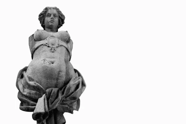 그리스 신화에서아름다움 사랑의 아프로디테 에서의 배경에 고립된 동상의 조각이다 로열티 프리 스톡 이미지